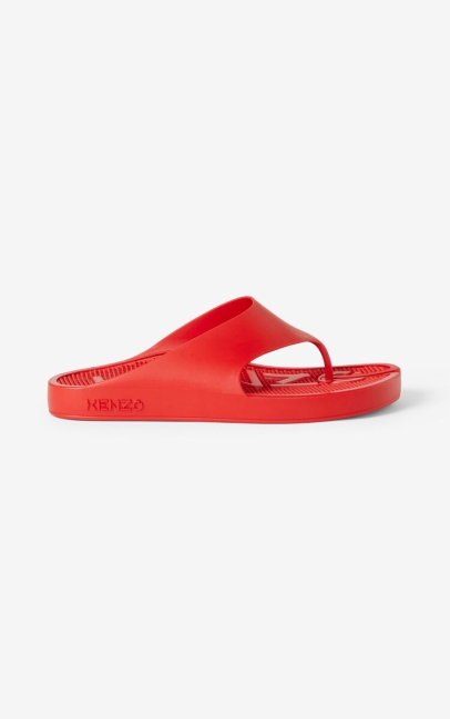 Kenzo Men K-beach Flip-flops Medium Red